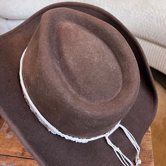 Nikki Beach Women’s Telluride Felt Western Fashion Cowboy Hat Brown - Picture 4 of 6